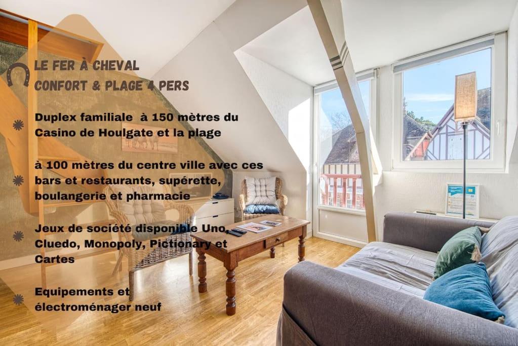 Le Fer A Cheval 4 Pers. Confort Plage Houlgate Esterno foto